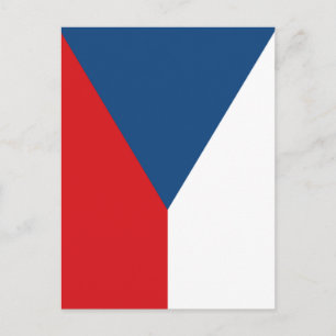 Czech Republic Flag Postkarte