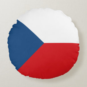 Czech Republic Flag Rundes Kissen