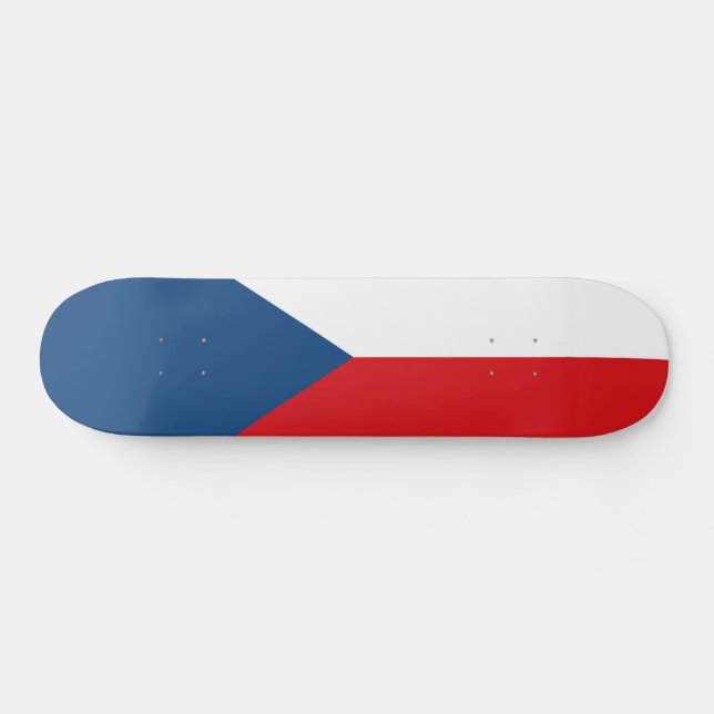 Czech Republic Flag Skateboard (Horizontal)