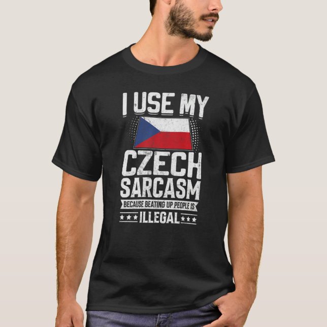 Czech Republic Flag Souvenirs For Czechs Men & Wom T-Shirt (Vorderseite)