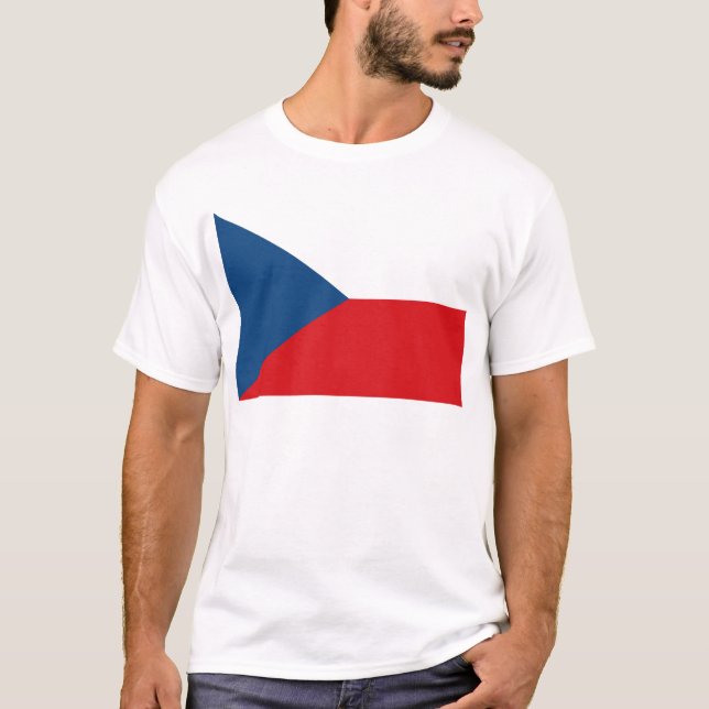 Czech Republic Flag T-Shirt (Vorderseite)