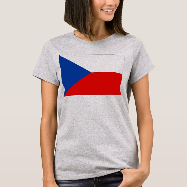 Czech Republic Flag T-Shirt (Vorderseite)