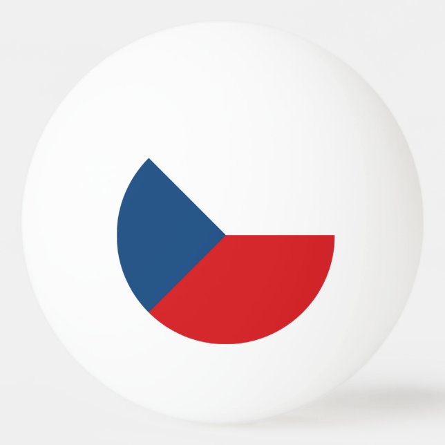 Czech Republic Flag Tischtennisball (Vorderseite)