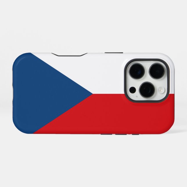 Czech Republic iPhone 16 Pro Hülle (Rückseite (Horizontal))