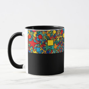 D05 - Tasse avec mosaïque colorée