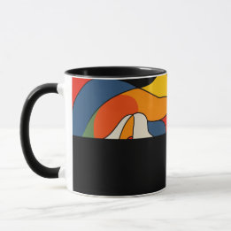 D06 - Tasse aux formes colorées organiques