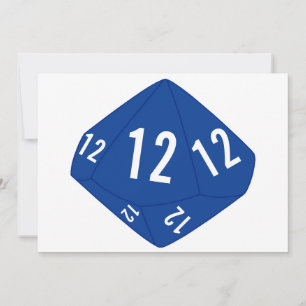 D10-Tabellennummernkarte (dunkelblaue Umrandung) Einladung