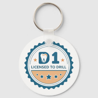 D1 to DDS Dental Student Button Schlüsselanhänger