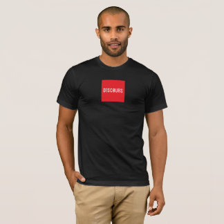 D1SC0URS rotes Quadrat T-Shirt