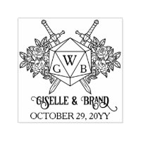 D20-Monogramm-Rosen-RPG-Themenhochzeit
