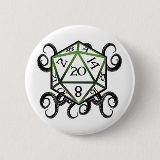 D20 of Cthulhu Button