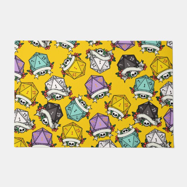 D20-Set-Muster Fußmatte (Vorderseite)