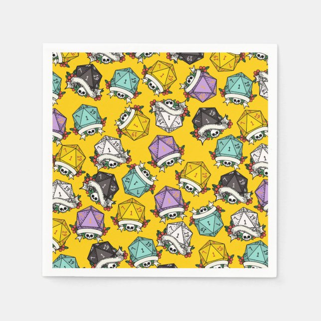 D20-Set-Muster Serviette (Vorderseite)