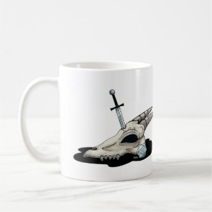 D20 und Drache-Schädel Kaffeetasse