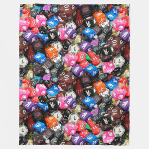 d20-Würfel-Decke Fleecedecke