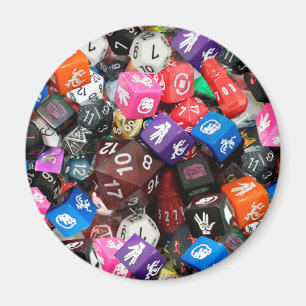 d20 Würfel Magnet