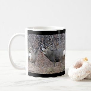D29 Mule Deer Buck and Doe Kaffeetasse