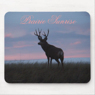 D3 Maultierhirsch Bock Sunrise Bock Mousepad