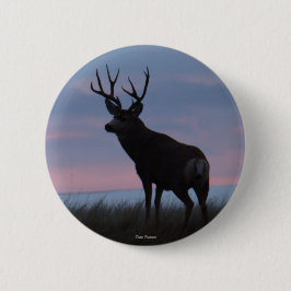 D3 Mule Dee Sunrise Buck Button