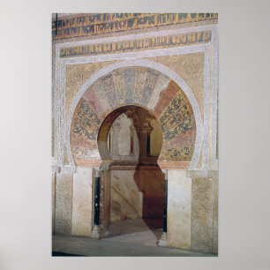 d4:Mezquita: Eingang zum Mihrab, c.786 Poster