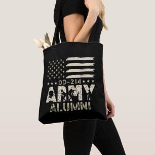 D-214 Militärische US-Flag Veteran der Armee Alumn Tasche