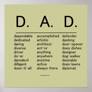 D.A.D. Father's Day Poster