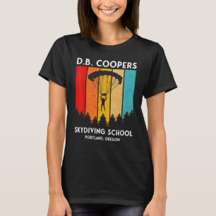 D B Cooper Fallschirmschule Portland Oregon Retro T-Shirt