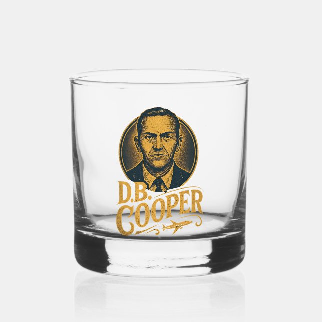 D. B. Cooper Heist Whiskyglas (Vorderseite)