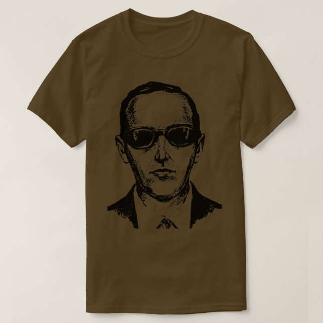 D B Cooper Mugshot T-Shirt (Design vorne)