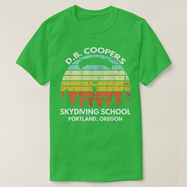 D B Coopers Skydiving School Portland Oregon Funny T-Shirt (Design vorne)