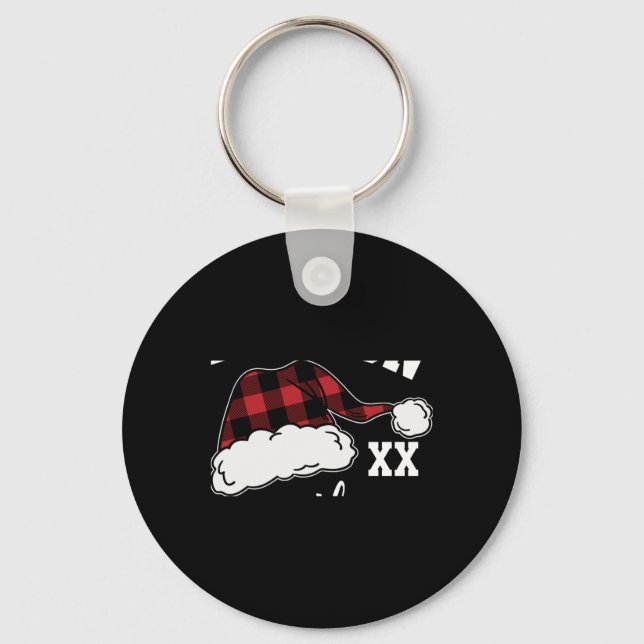 D Buffalo Plaid Matching Family  Schlüsselanhänger (Vorderseite)