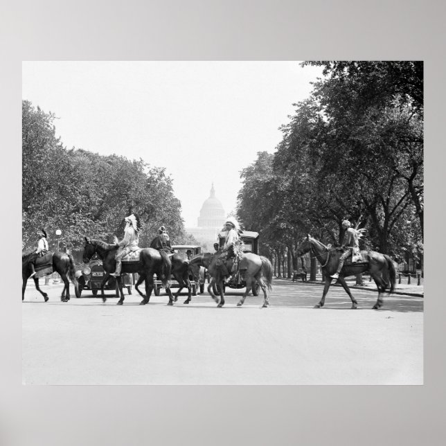 D.C. auf Horseback, 1923 Poster (Vorne)