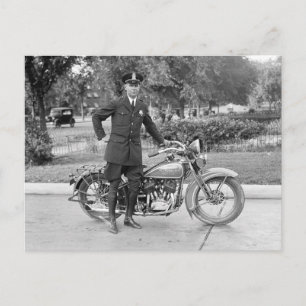 D.C. Motorradpolizist, 1932 Postkarte