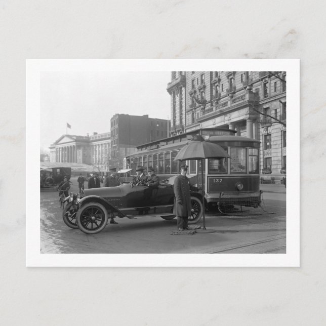D.C. Traffic Polizist, 1913 Postkarte (Vorderseite)