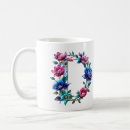 D Coffee Tasse - Blumendesign für Geschenke
