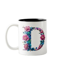 D Coffee Tasse - Blumendesign für Geschenke