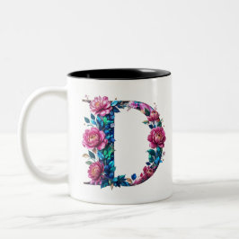 D Coffee Tasse - Blumendesign für Geschenke