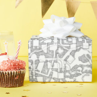 D&D Dungeon Map Wrapping Paper Geschenkpapier