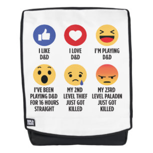 D&D Emojis Rucksack