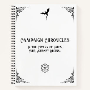 D&D Kampagne Chronicle Notebook Notizbuch