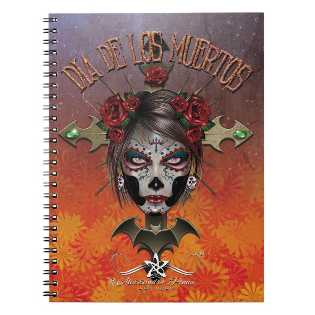 D.D.L.M. La Catrina Notizblock (Vorderseite)