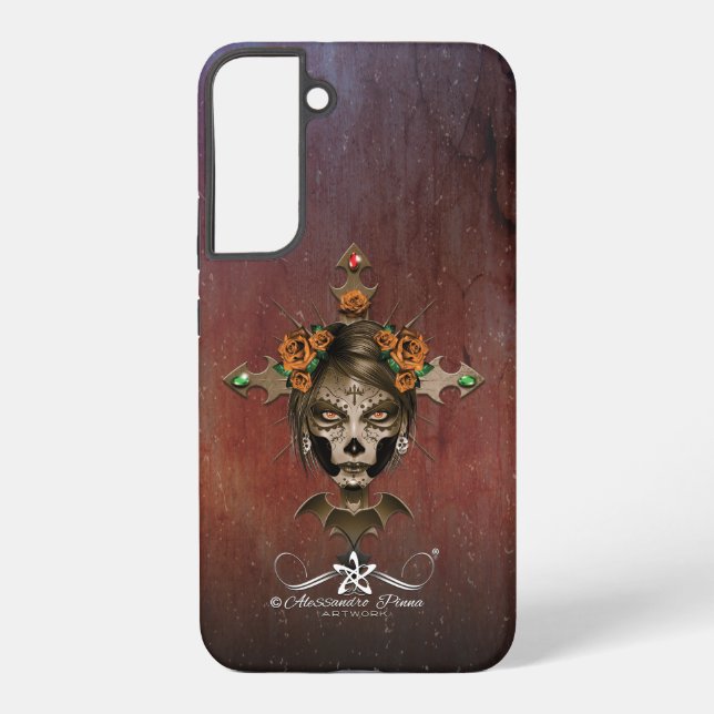 D.D.L.M. La Catrina Samsung Galaxy Hülle (Rückseite)