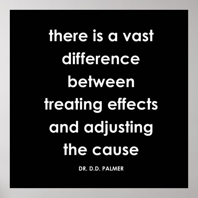 D.D. Palmer - Chiropractic Quote Series Print Poster (Vorne)