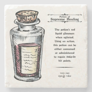 D&D Supreme Healing Tränke: Marmor-Untersetzer Steinuntersetzer