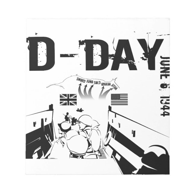 D-DAY 6. Juni 1944 Notizblock (Vorderseite)