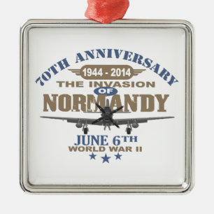 D-Day 70 Jubiläum Kampf der Normandie Silbernes Ornament