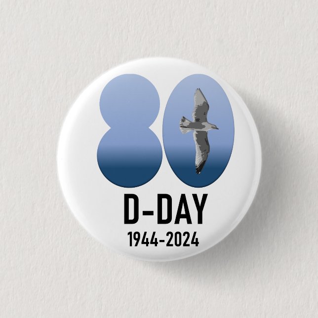 D-Day 80 - 1944-2024 Button (Vorderseite)