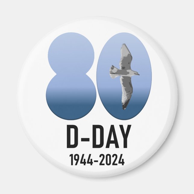 D-Day 80 - 1944-2024 Magnet (Vorne)