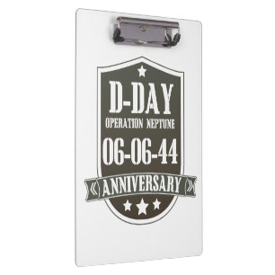 D-Day-Jubiläum-Abzeichen Klemmbrett