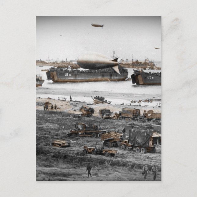 D-Day Landings Verschiedene Bilder Postkarte (Vorderseite)